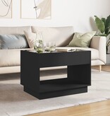 VidaXL Salontafel met Infinity LED 70x50x50 cm zwart