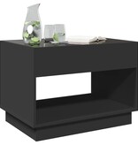 VidaXL Salontafel met Infinity LED 70x50x50 cm zwart