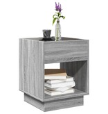 VidaXL Salontafel met Infinity LED 40x40x50 cm grijs sonoma eikenkleur