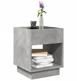 VidaXL Salontafel met Infinity LED 40x40x50 cm betongrijs