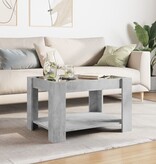 VidaXL Salontafel met LED 73x53x45 cm bewerkt hout betongrijs