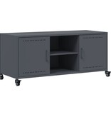 VidaXL Tv-meubel 100,5x39x43,5 cm koudgewalst staal antracietkleurig