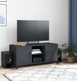 VidaXL Tv-meubel 100,5x39x43,5 cm koudgewalst staal antracietkleurig