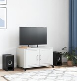 VidaXL Tv-meubel 68x39x43,5 cm koudgewalst staal wit