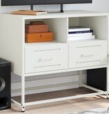 VidaXL Tv-meubel 68x39x60,5 cm staal wit