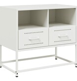 VidaXL Tv-meubel 68x39x60,5 cm staal wit