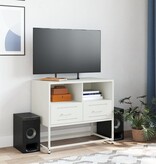 VidaXL Tv-meubel 68x39x60,5 cm staal wit