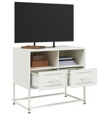 VidaXL Tv-meubel 68x39x60,5 cm staal wit