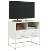 VidaXL Tv-meubel 68x39x60,5 cm staal wit