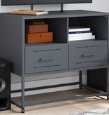 VidaXL Tv-meubel 68x39x60,5 cm staal antracietkleurig