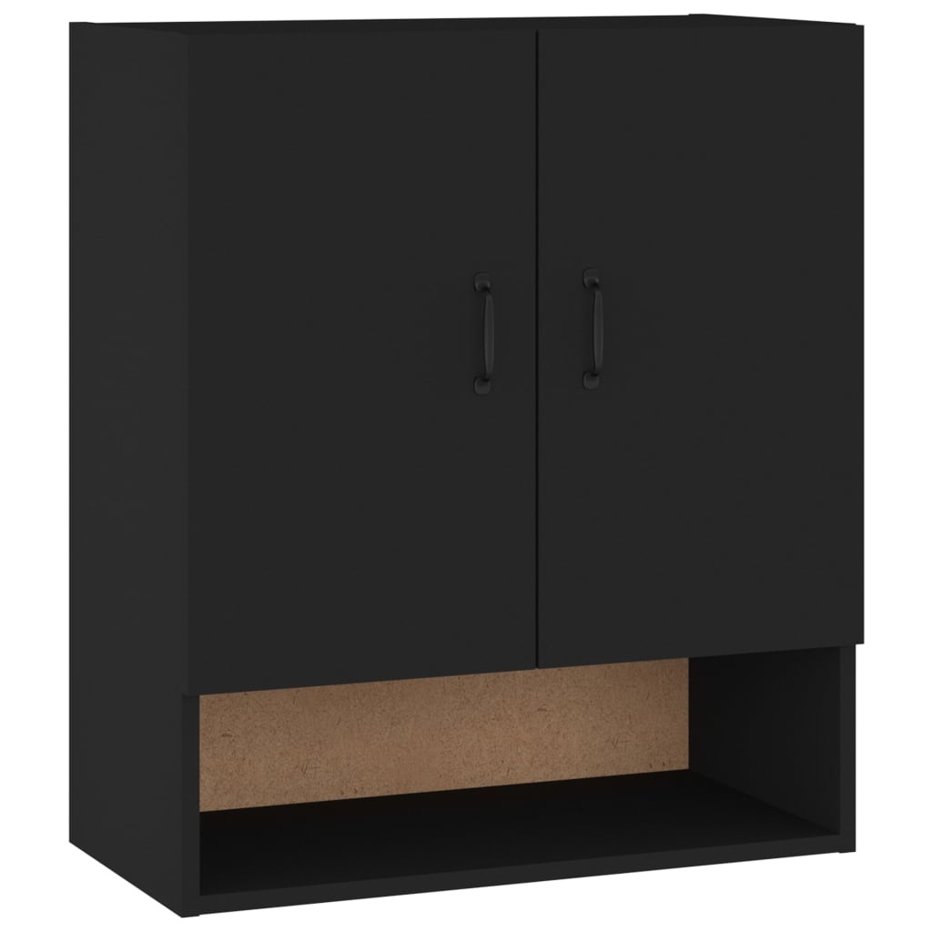 VidaXL Wandkast 60x31x70 cm bewerkt hout zwart