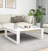 VidaXL Salontafel 100x100x35 cm bewerkt hout wit