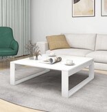 VidaXL Salontafel 100x100x35 cm bewerkt hout wit