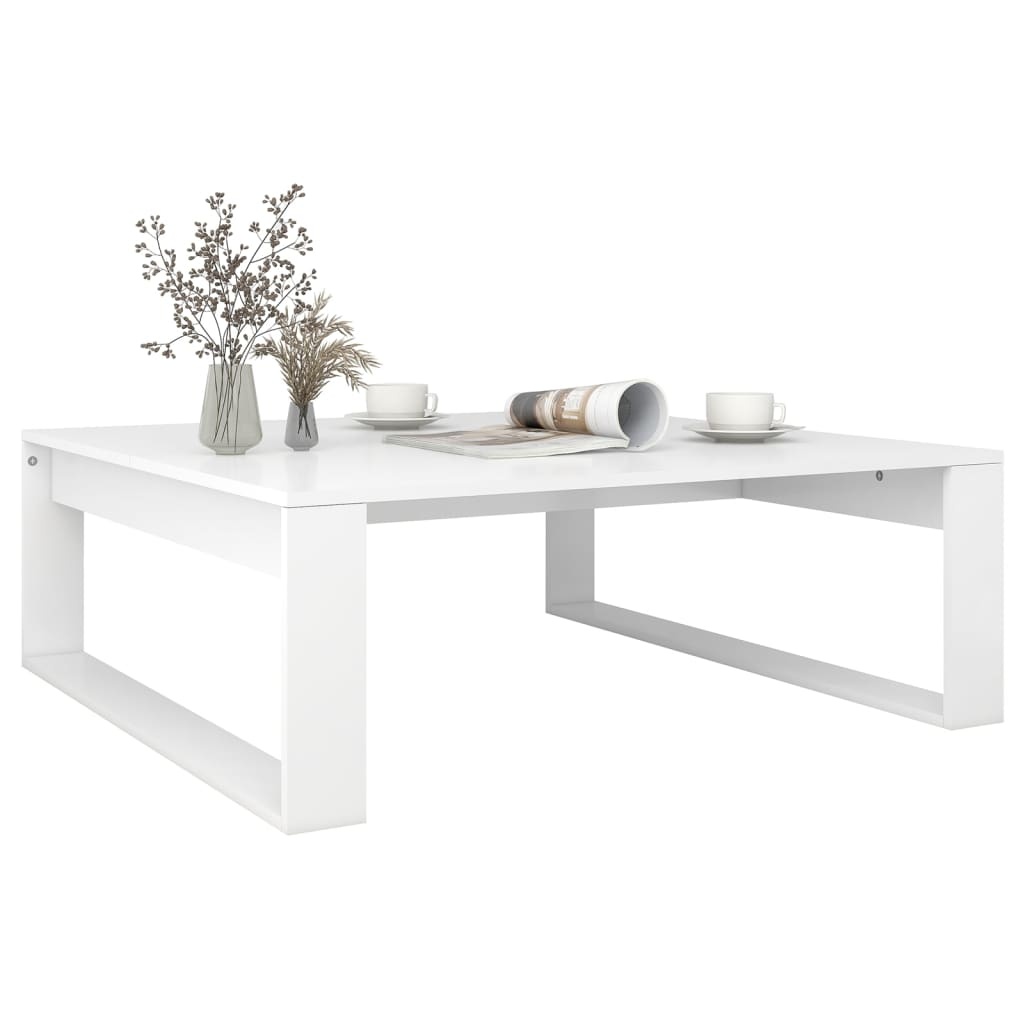 VidaXL Salontafel 100x100x35 cm bewerkt hout wit