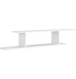 VidaXL Tv-wandschap 125x18x23 cm bewerkt hout wit