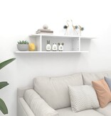 VidaXL Tv-wandschap 125x18x23 cm bewerkt hout wit
