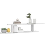 VidaXL Tv-wandschap 125x18x23 cm bewerkt hout wit