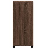 VidaXL Rolkast 55x40x91 cm bewerkt hout bruin eikenkleurig