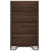 VidaXL Boekenkast 80x31x137,5 cm bewerkt hout bruin eikenkleur