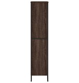 VidaXL Boekenkast 80x31x137,5 cm bewerkt hout bruin eikenkleur