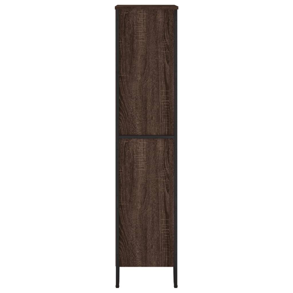 VidaXL Boekenkast 80x31x137,5 cm bewerkt hout bruin eikenkleur