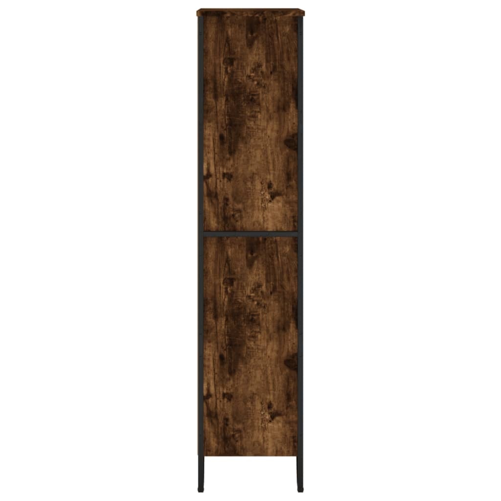 VidaXL Boekenkast 80x31x137,5 cm bewerkt hout gerookt eikenkleurig