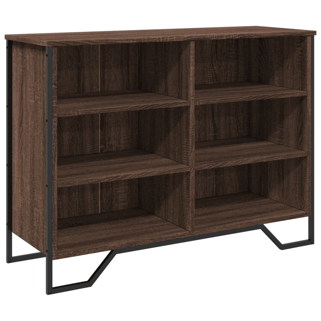 VidaXL Dressoir 101x35,5x74,5 cm bewerkt hout bruin eikenkleur