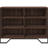 VidaXL Dressoir 101x35,5x74,5 cm bewerkt hout bruin eikenkleur