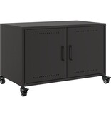 VidaXL Tv-meubel 68x39x43,5 cm koudgewalst staal zwart