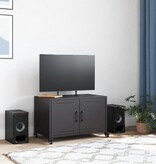 VidaXL Tv-meubel 68x39x43,5 cm koudgewalst staal zwart