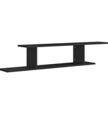 VidaXL Tv-wandschap 125x18x23 cm bewerkt hout zwart