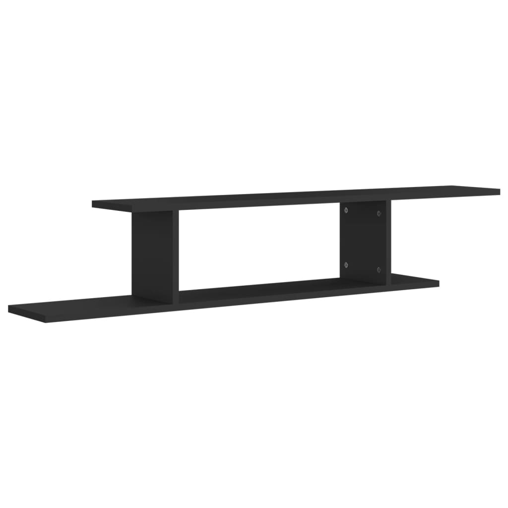 VidaXL Tv-wandschap 125x18x23 cm bewerkt hout zwart
