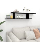 VidaXL Tv-wandschap 125x18x23 cm bewerkt hout zwart