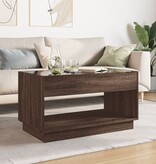 VidaXL Salontafel met Infinity LED 90x50x50 cm bruin eikenkleurig