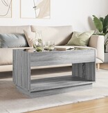 VidaXL Salontafel met Infinity LED 90x50x50 cm grijs sonoma eikenkleur