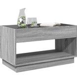 VidaXL Salontafel met Infinity LED 90x50x50 cm grijs sonoma eikenkleur