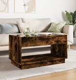 VidaXL Salontafel met Infinity LED 90x50x50 cm gerookt eikenkleurig