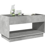 VidaXL Salontafel met Infinity LED 90x50x50 cm betongrijs