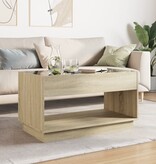 VidaXL Salontafel met Infinity LED 90x50x50 cm sonoma eikenkleurig