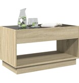 VidaXL Salontafel met Infinity LED 90x50x50 cm sonoma eikenkleurig