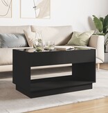 VidaXL Salontafel met Infinity LED 90x50x50 cm zwart