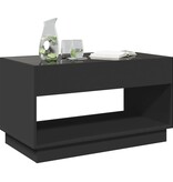 VidaXL Salontafel met Infinity LED 90x50x50 cm zwart
