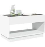 VidaXL Salontafel met Infinity LED 90x50x50 cm wit