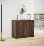 VidaXL Dressoir met LED 72x34x61 cm bewerkt hout bruin eikenkleur