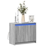 VidaXL Dressoir met LED 72x34x61 cm bewerkt hout grijs sonoma eiken