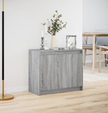 VidaXL Dressoir met LED 72x34x61 cm bewerkt hout grijs sonoma eiken