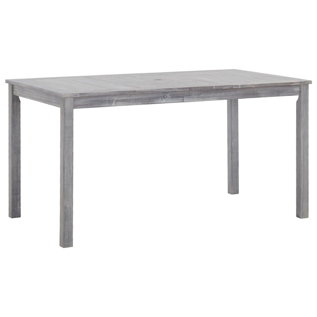 VidaXL 5-delige Tuinset massief acaciahout grijs