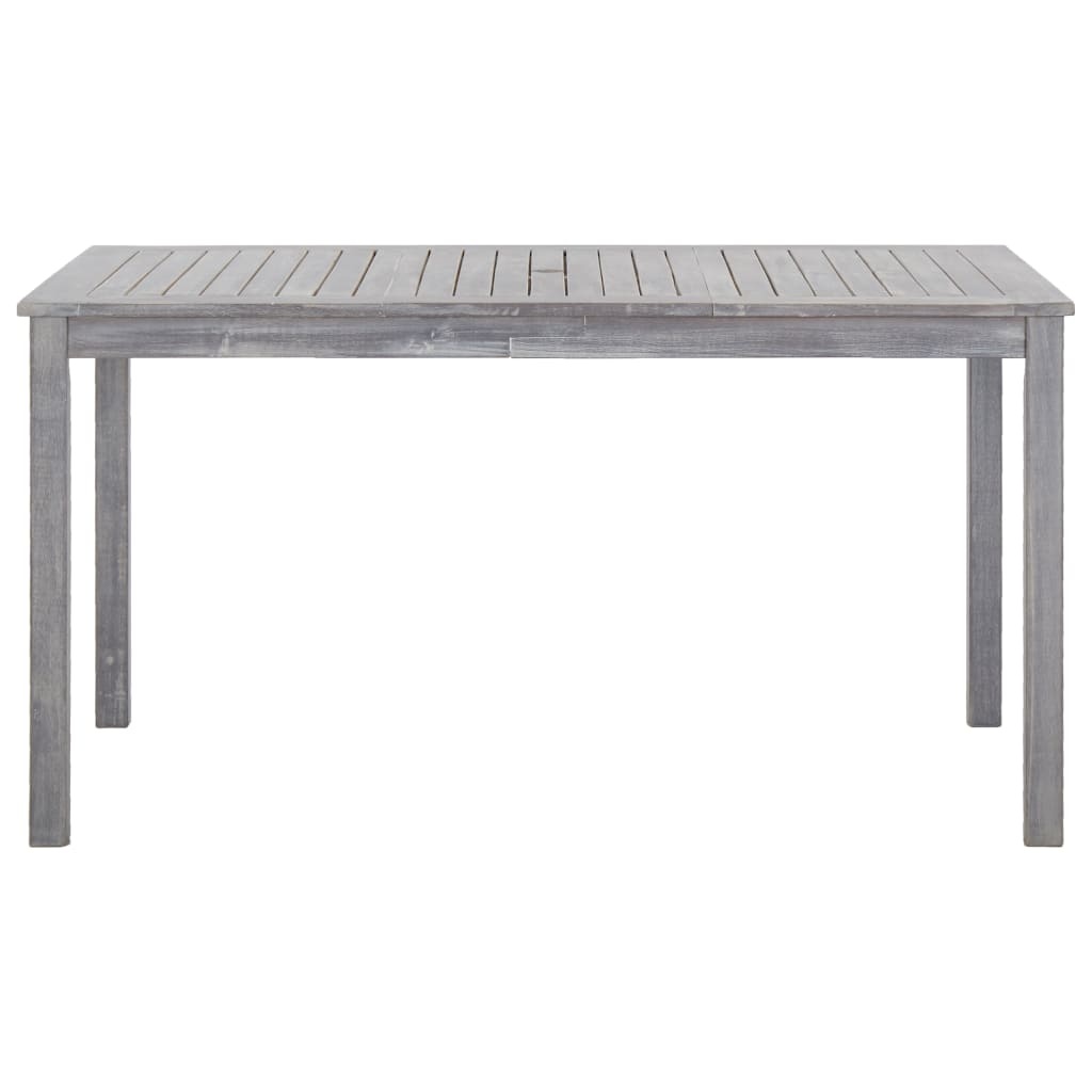 VidaXL 5-delige Tuinset massief acaciahout grijs