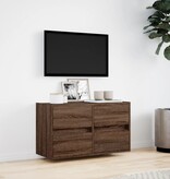VidaXL Tv-wandmeubel met LED-verlichting 80x31x45 cm bruin eikenkleur