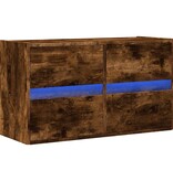 VidaXL Tv-wandmeubel met LED-verlichting 80x31x45 cm gerookt eiken